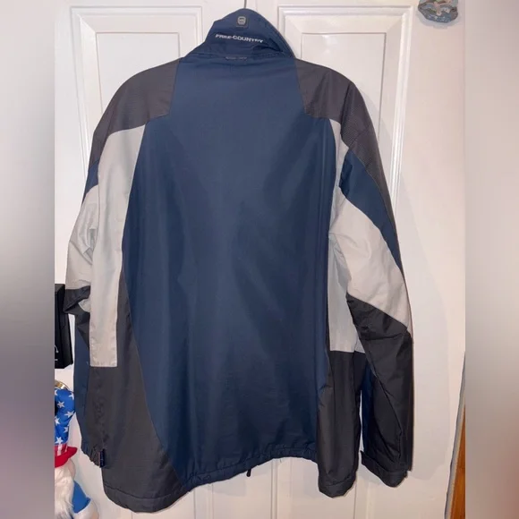 Free Country Men's Navy and Charcoal Performance Jacket - Picture 5 of 5